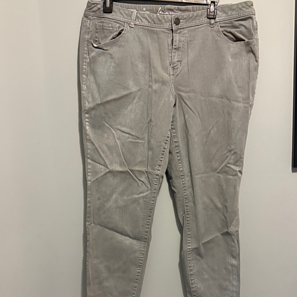 Lane Bryant Silver Jeans